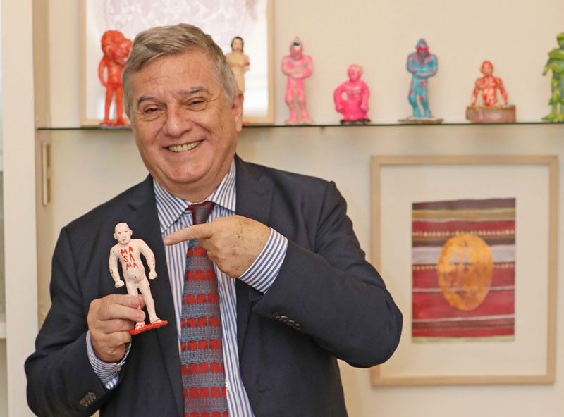 Italian Ambassador Giorgio Guglielmino has an eye and a heart for art