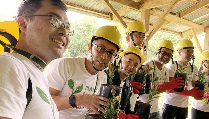 Bank of China supports tree planting