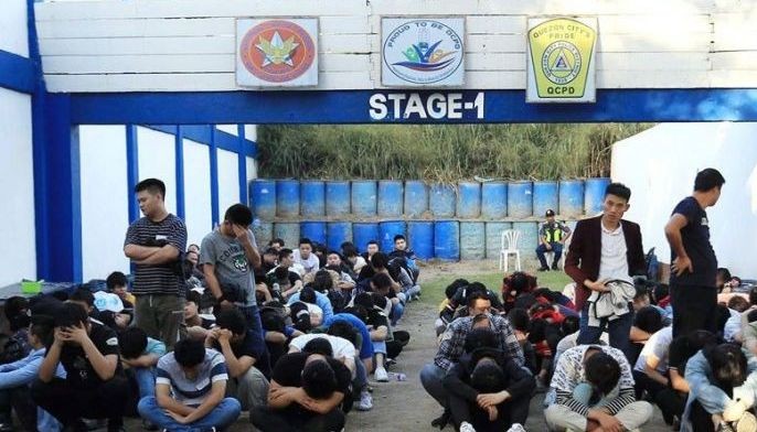 342 Chinese POGO workers held for fraud