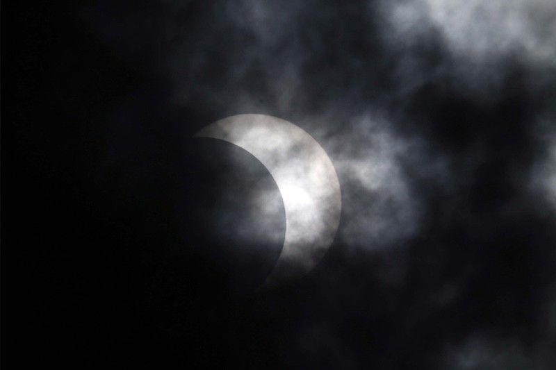 Clouds 'eclipse' visibility of rare annular solar eclipse in the Philippines