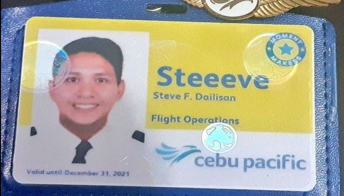 'Para consistent': Pangalan ni Steve Dailisan sa pilot ID, 'Steeeve' ang spelling