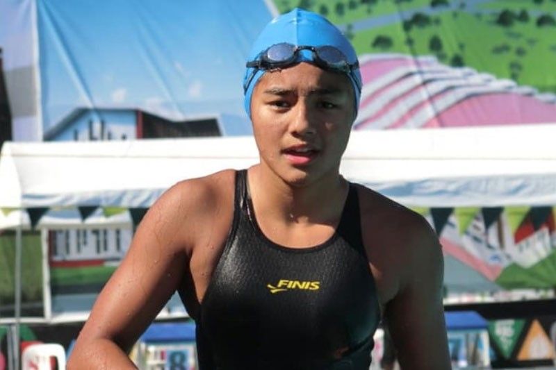 Mojdeh babandera sa kampanya ng Swim Pinas sa Singapore meet