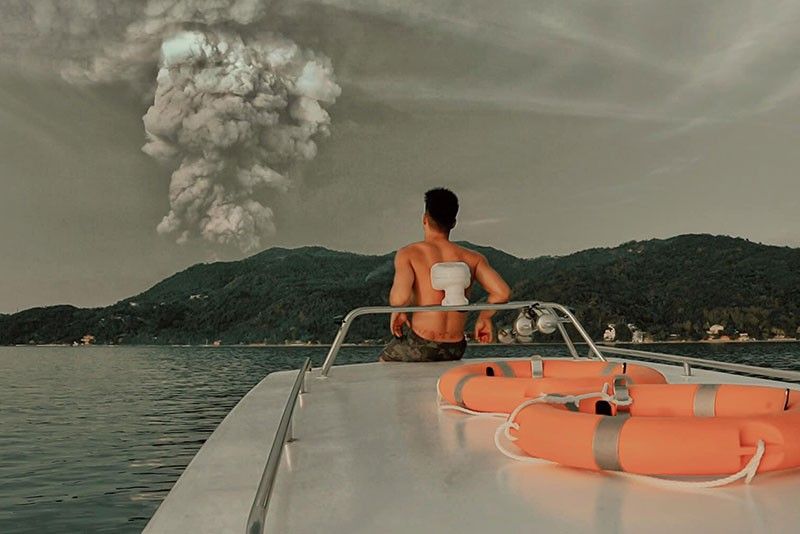 Piolo Pascual spends birthday near Taal eruption