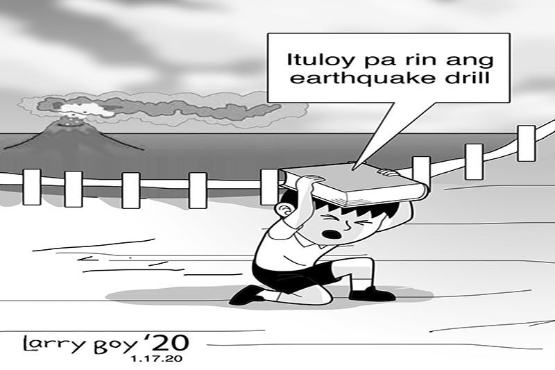 EDITORYAL â�� Earthquake drill, huwag kalimutan