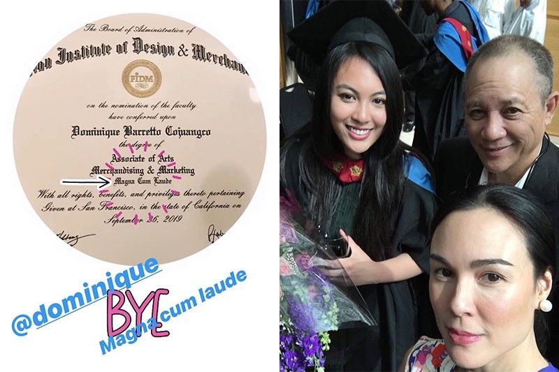Gretchen Barretto's daughter graduates Magna Cum Laude from prestigious school