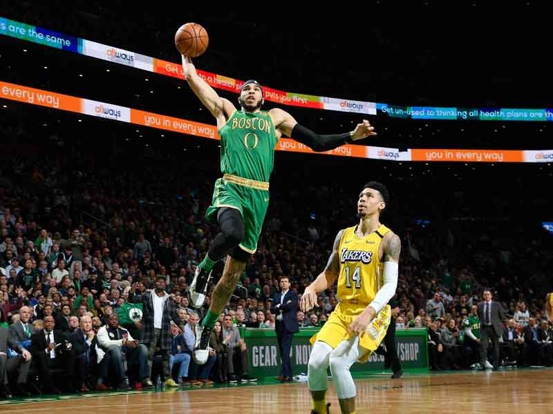 Tatum, Walker take charge as Celtics rout Lakers