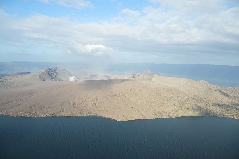 Taal Volcano emits increased steam, sulfur