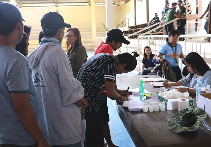 Reforming drug users undergo testing in Basilan