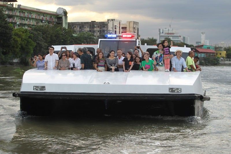 All aboard the Pasig River Ferry with Berna & Isko