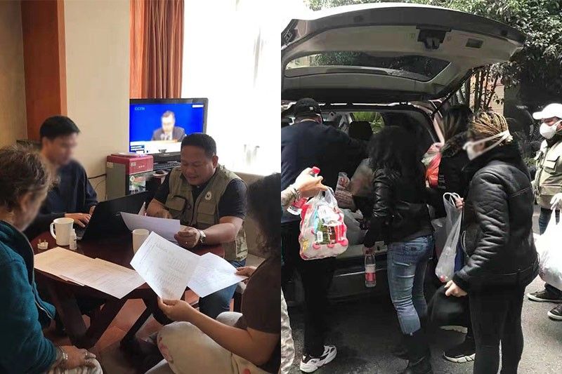 DFA repatriation team assisting Filipinos in Wuhan, China