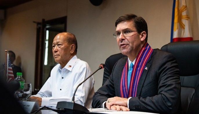 Pentagon chief sees VFA termination as 'wrong direction' for Philippines, region