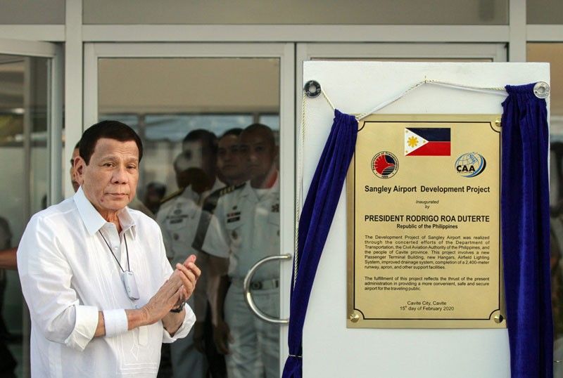 Duterte inaugurates Sangley airport project in Cavite