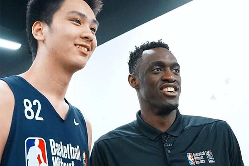 Kai Sotto meets Raptors' Pascal Siakam