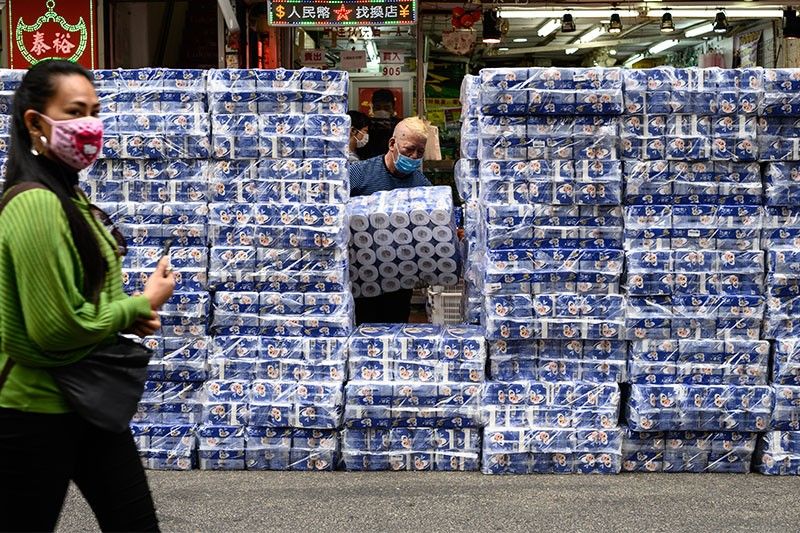 Armed gang steals toilet rolls in panic-buying hit Hong Kong