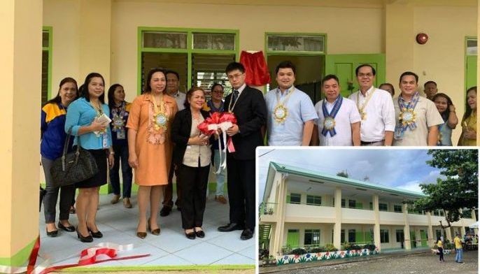 Japan turns over school building to Surigao