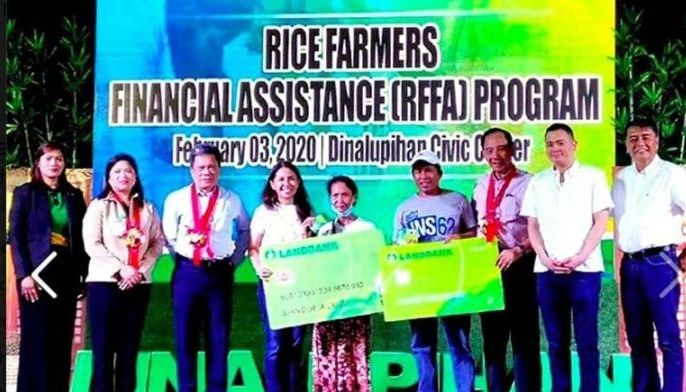 Cash aid to rice farmers