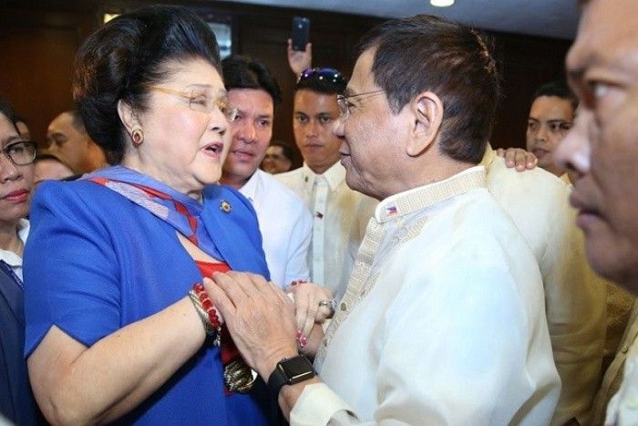 Imelda Marcos and Rodrigo Duterte