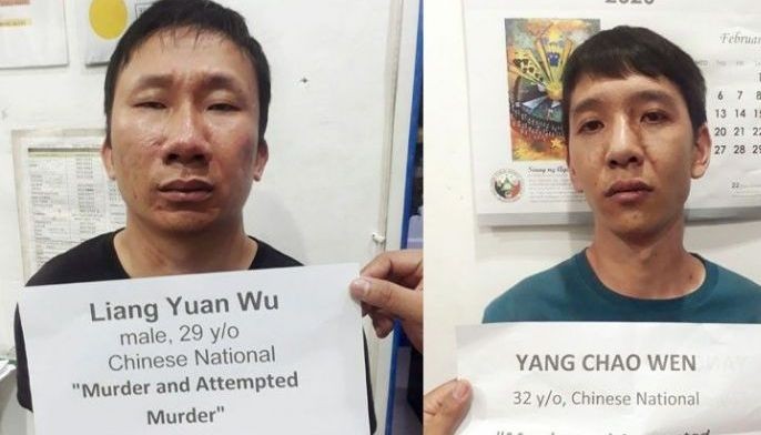 Chinese couple shot in Makati restaurant