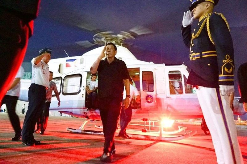 Duterte sasakay pa rin ng helicopter