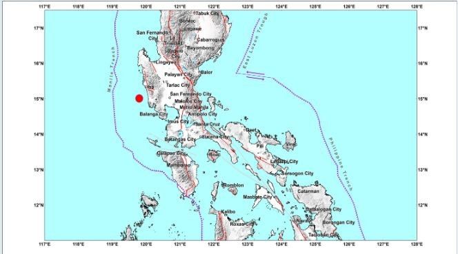 5.6-magnitude offshore quake off Zambales felt in Pampanga amid Luzon quarantine