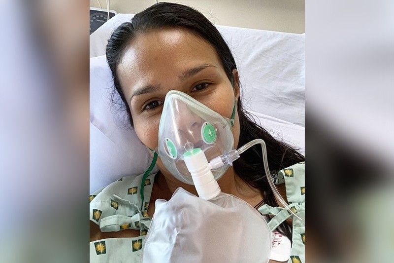 Iza Calzado treated for pneumonia, awaiting COVID-19 test results