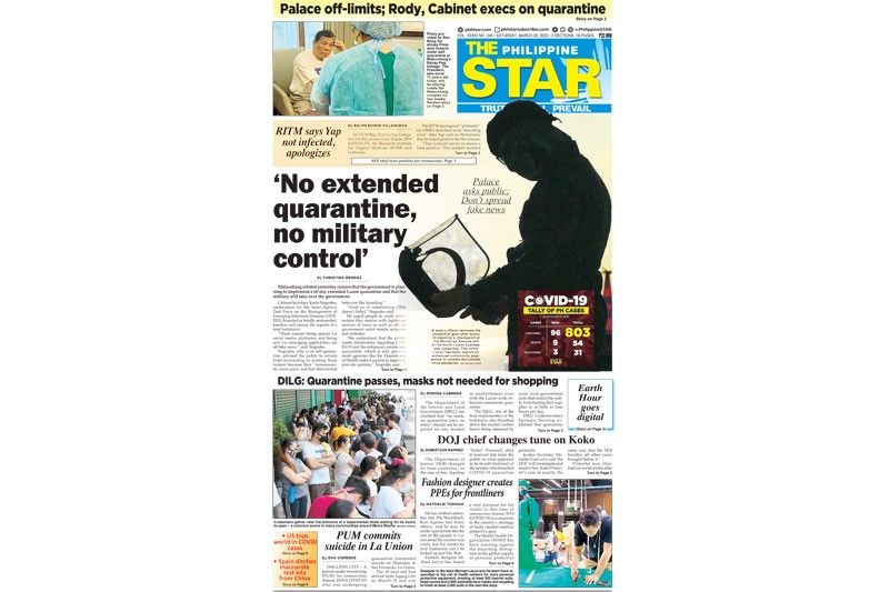 The STAR Cover (March 28, 2020)