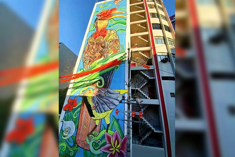 âBird of Hopeâ mural raises awareness on effects of climate change