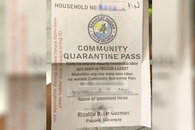 Quarantine pass ipaagi sa purok leaders
