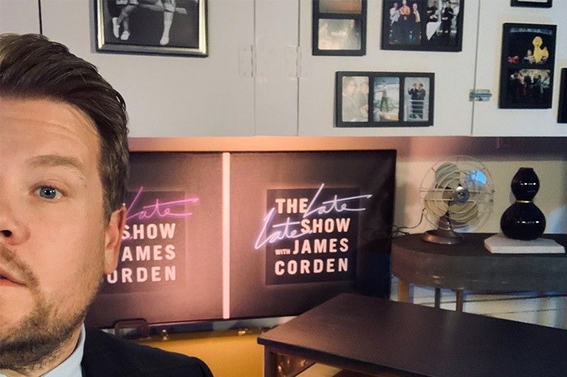 James Corden holds 'Late Late Show' in garage while on quarantine due to COVID-19 pandemic