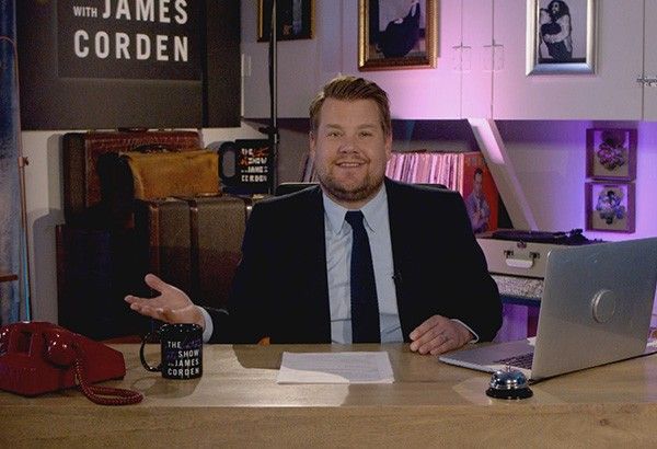 James Corden holds 'Late Late Show' in garage while on quarantine due to COVID-19 pandemic