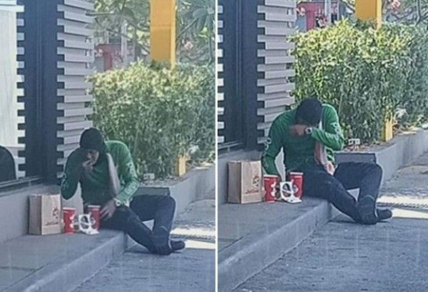 GrabFood explains policy after photos of rider eating canceled order went viral