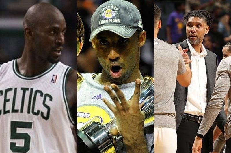 Report: Bryant, Duncan, Garnett to be inducted into Basketball Hall of Fame