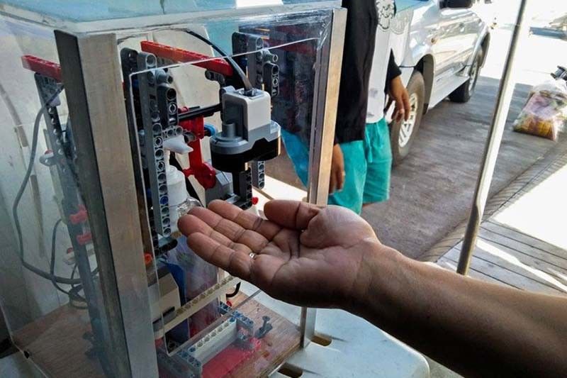 Bulacan school makes automated alcohol dispenser using Legos