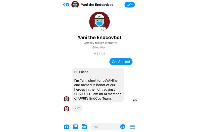 UP introduces Yani, the Endcovbot