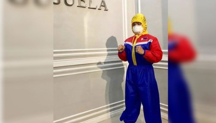 Mindanao designer makes Philippines  flag-inspired PPEs for COVID-19 frontliners