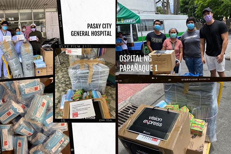 Khalil Ramos, Gabbi Garcia deliver P300K in PPE donations to two hospitals