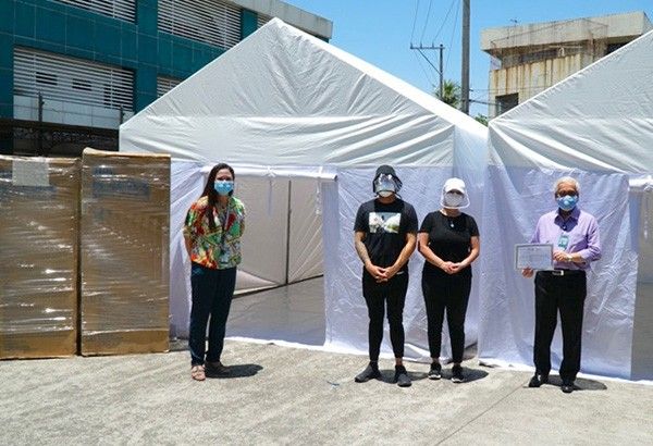 Angel Locsin donates tents with European appliances for COVID-19 frontliners