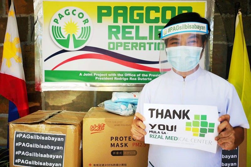 Pagcor distributes PPE to public hospitals