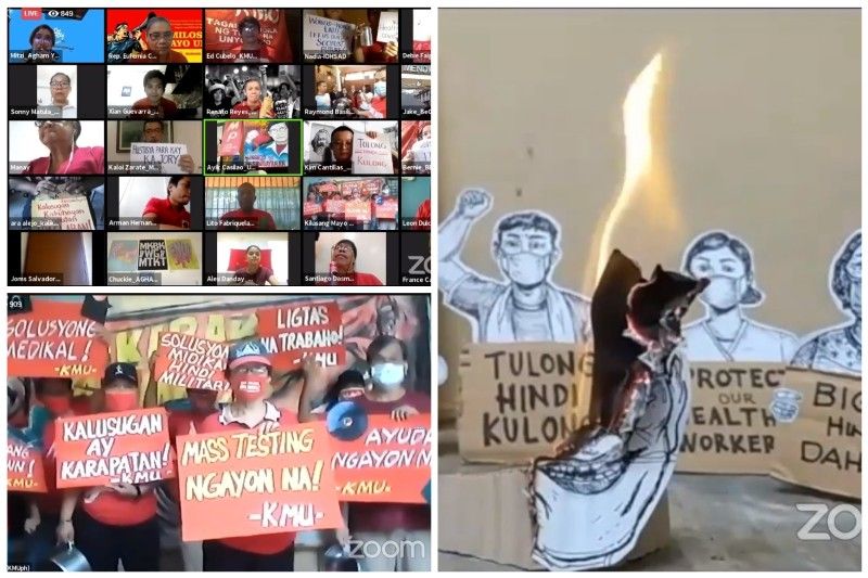 Kahit 'lockdown': Labor Day protests hindi napigilan, idinaan sa online streaming