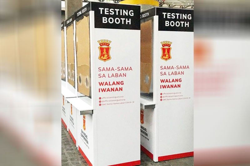 SMC swabbing booths to boost testing for barangays, frontliners