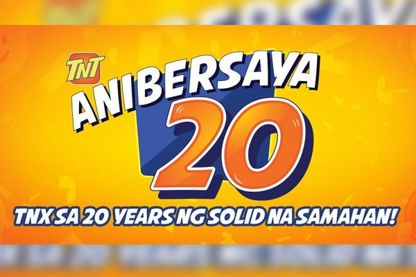 TNT celebrates 20th anniversary with 20% â��Balik Loadâ�� on Giga offers