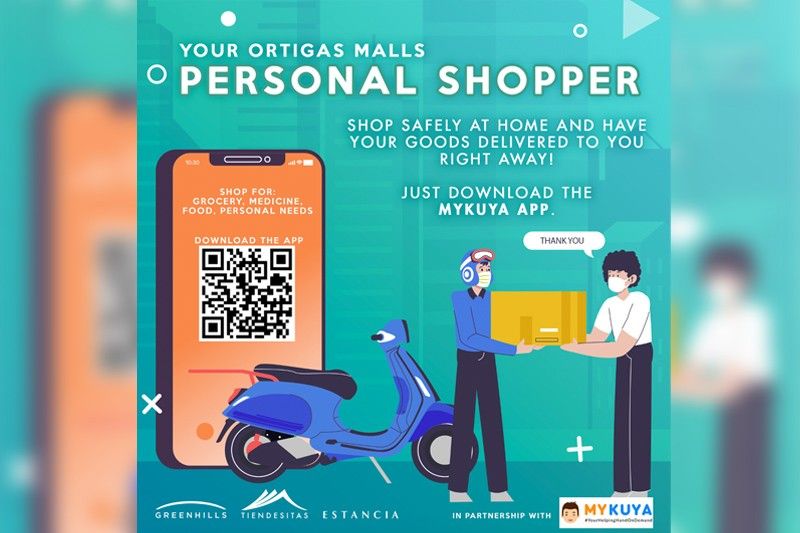 Shopping for essentials from Ortigas Malls now safer using MyKuya app