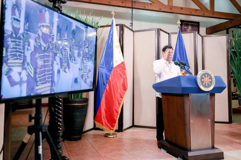 Duterte to PMA, PNPA grads: Love your country