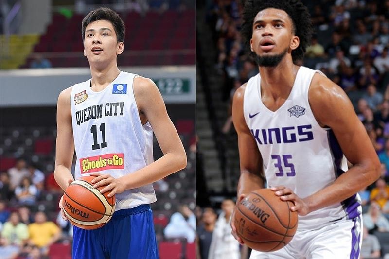 Kai Sotto works out with Sacramento Kings