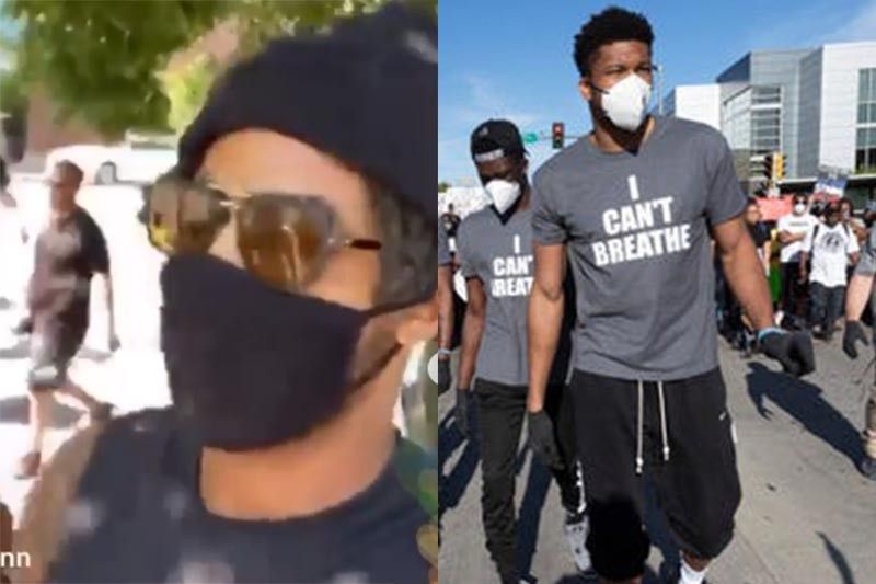 Giannis Antetokounmpo, D'Angelo Russell join anti-racism protests