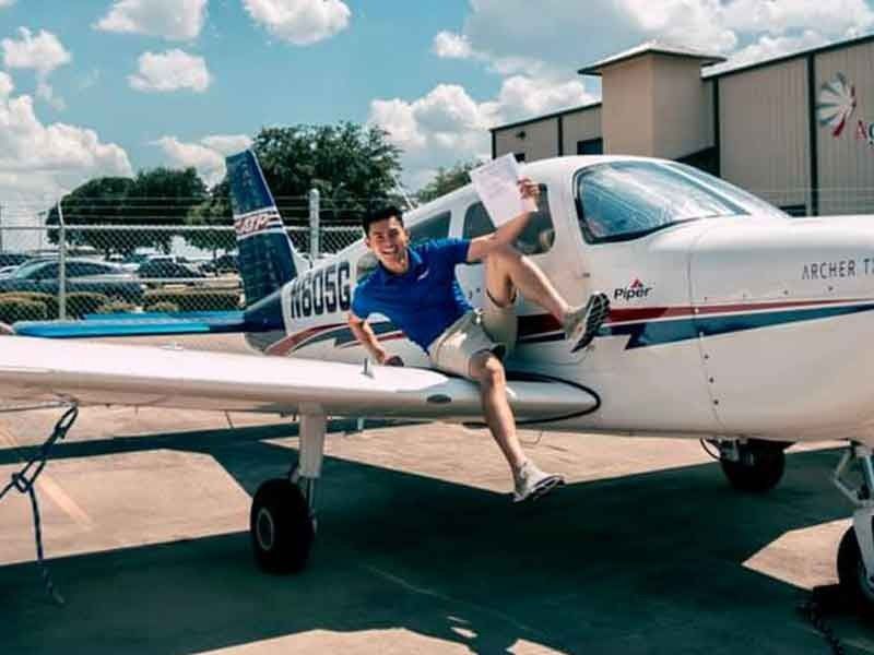 This former Ateneo Blue Eagle is flying high as a prospective commercial pilot