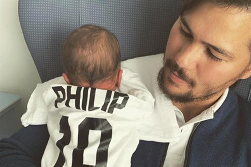 Ex-Azkal Phil Younghusband welcomes son