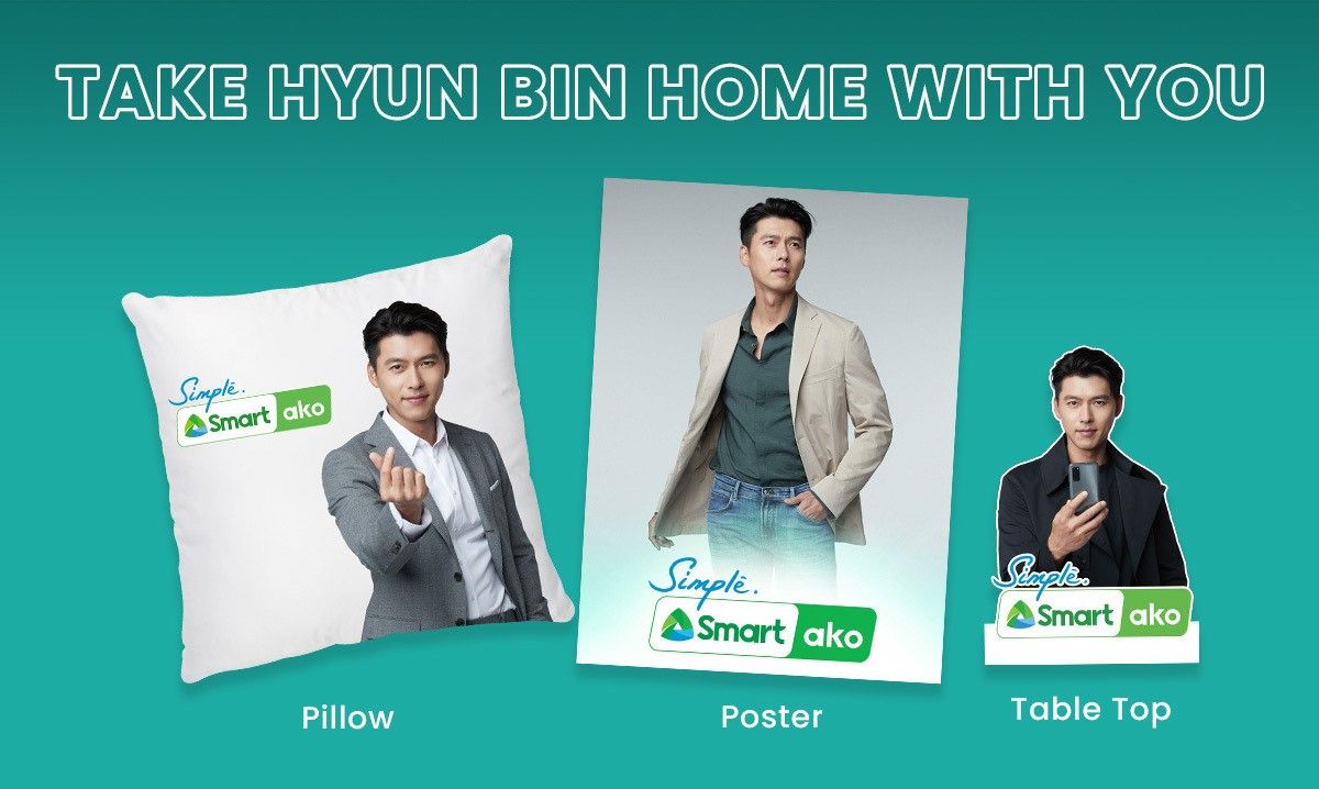 Bring Hyun Bin anywhere you go with Smart's fan merch promo