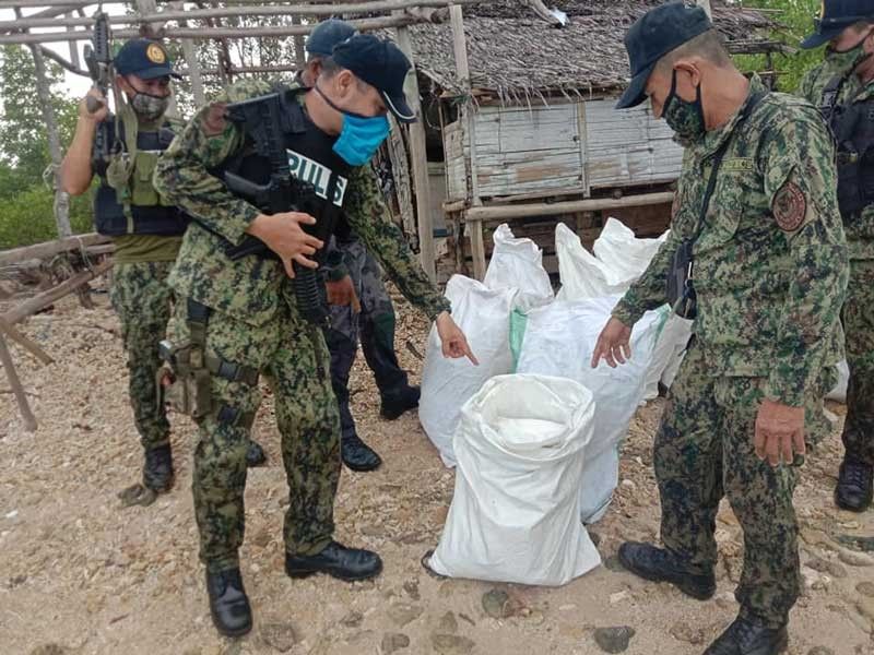 Basilan police confiscate materials for dynamite fishing