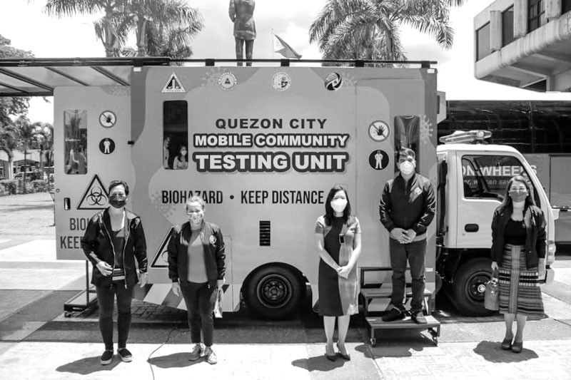 COVID mobile testing unit, lumarga sa Quezon City